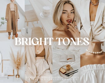 4 Best Bright Bundled Presets/Best Seller Preset/Minimal Style Presets/VSCO/Lightroom Mobile and Desktop/Bright Tones/IG Feed/Filters