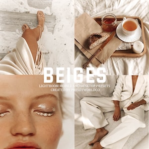 Instagram Lightroom Mobile Presets, 3 BEIGES filter, lifestyle presets, desktop presets, blogger presets, best seller