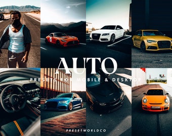 30 ajustes preestablecidos de Lightroom para fotografía cinematográfica de coches, para dispositivos móviles y computadoras de escritorio