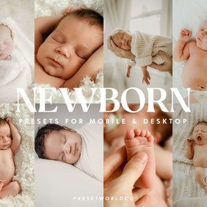 30 NEWBORN LR Bundle Presets, Mobile Lightroom Preset, Newborn Photography Instagram Filter, Kids Presets, Baby Presets for Influencers