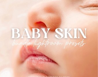 Ajustes preestablecidos de Lightroom para piel de bebé, fotografía de recién nacidos, móvil y escritorio (descarga digital)