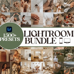 Bundle Lightroom Presets: 1500+ Instant Filters for Bloggers, Influencers, Travel Presets, Instagram Presets, Aesthetic Presets