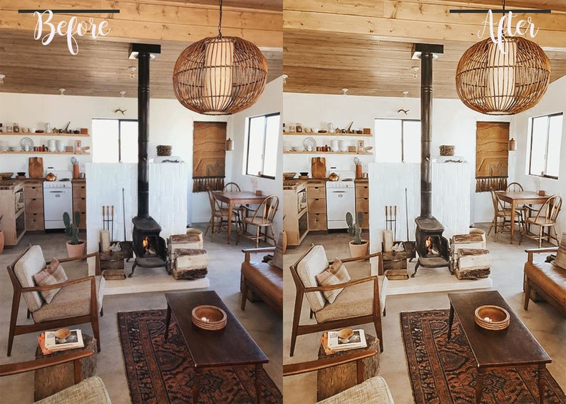 10 Premium Home Lightroom Presets/ Golden White Presets/ image 3