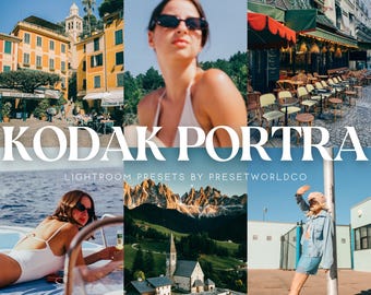 Ajustes preestablecidos de Lightroom Kodak Portra: Aspecto de película, ajustes preestablecidos para dispositivos móviles y de escritorio (DNG, XMP)