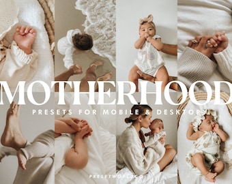 Motherhood Lightroom Presets | Mobile & Desktop Filters (DNG, XMP)