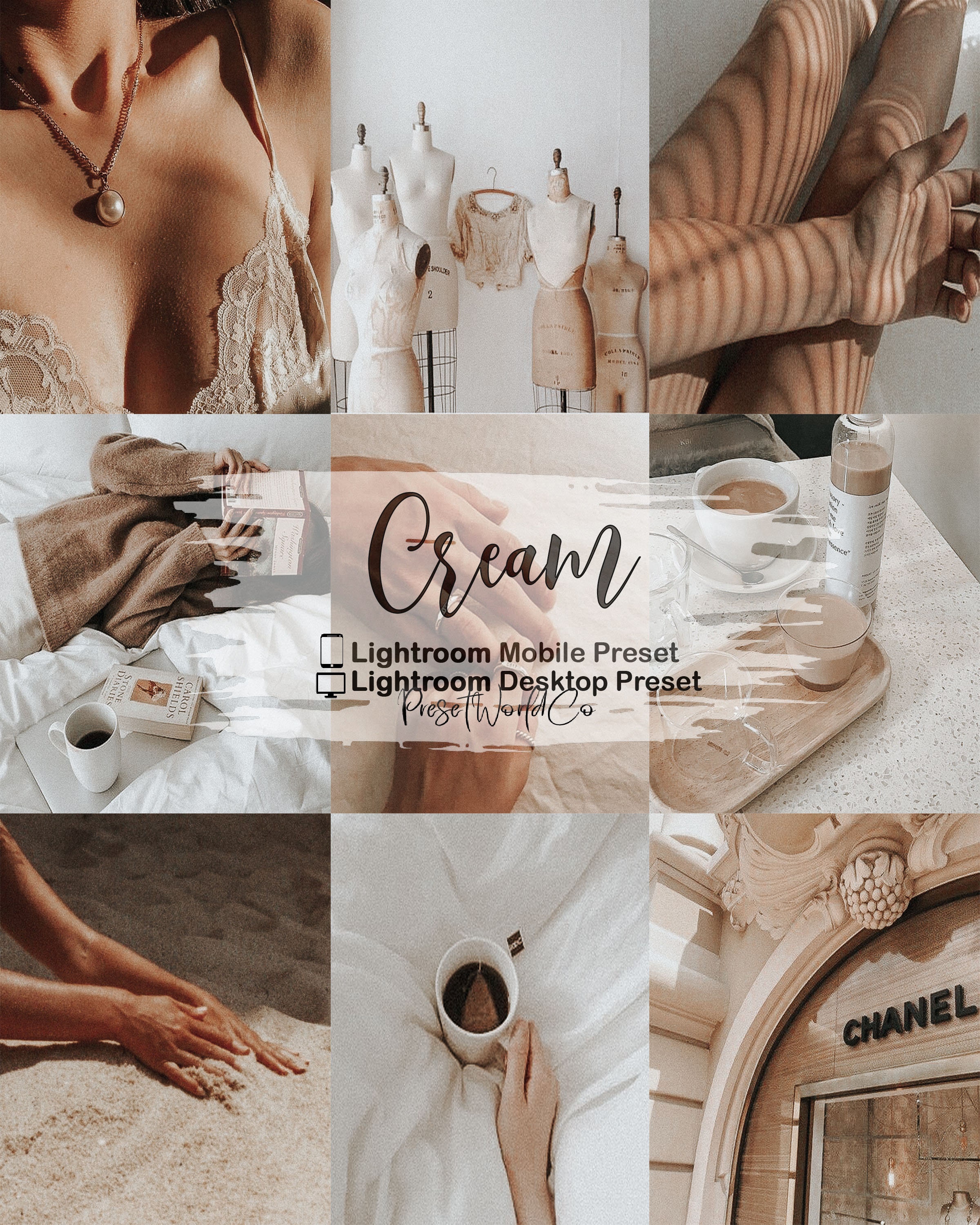 6 Cream LIGHTROOM Presets VSCO Lightroom Presets Mobile Etsy Canada