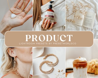 Product Photography Lightroom Presets, Jewelry, Candle, Flat Lay (DNG, XMP)