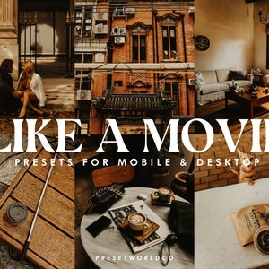 Like a Movie Lightroom Presets | 8 Cinematic Filters for Dramatic and Artistic Photography