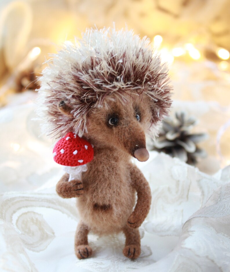 small stuffed hedgehog