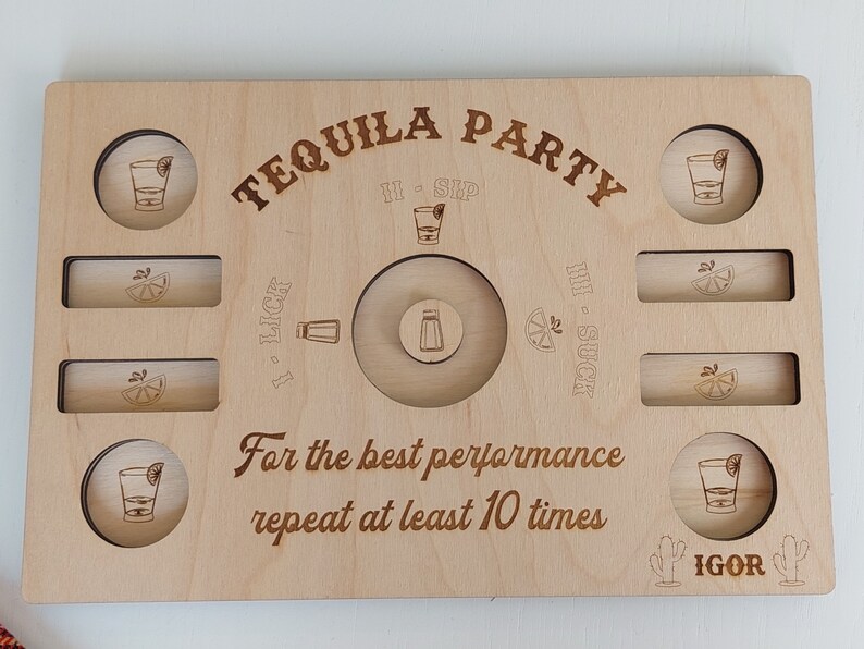 Tequila Shot Flight, Wood Tequila Board, Personalized Gift, Wedding Favors, Gift for Couples