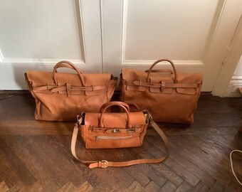 Leather bags. Can be purchased together or separately