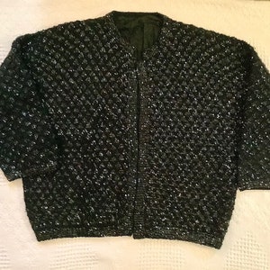 Black Sequin Top image 1