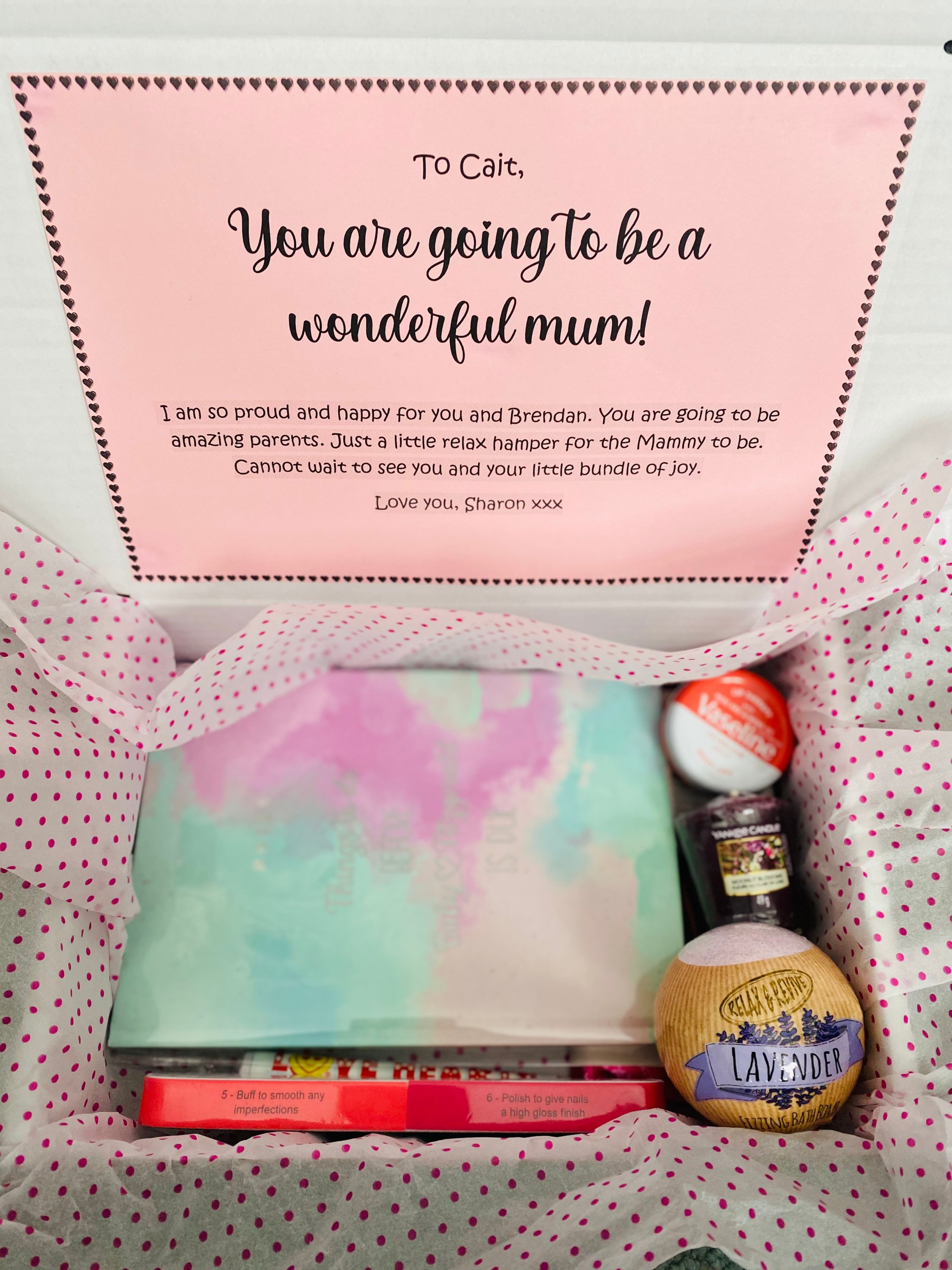 New Mum Pamper Box Personalised Pregnancy Gift Mum to Be Etsy Ireland
