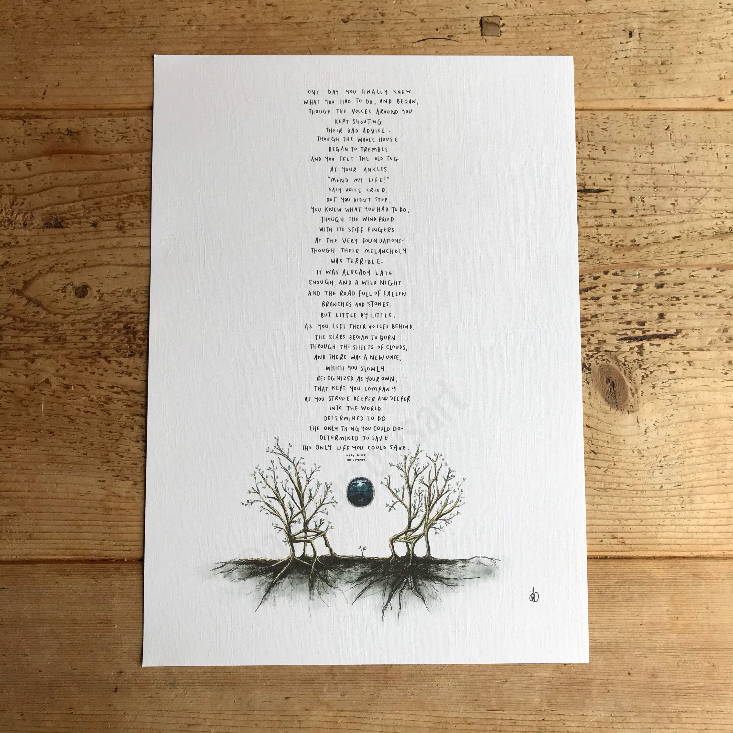 The Journey Mary Oliver Printable Printable Word Searchesmary Oliver ...