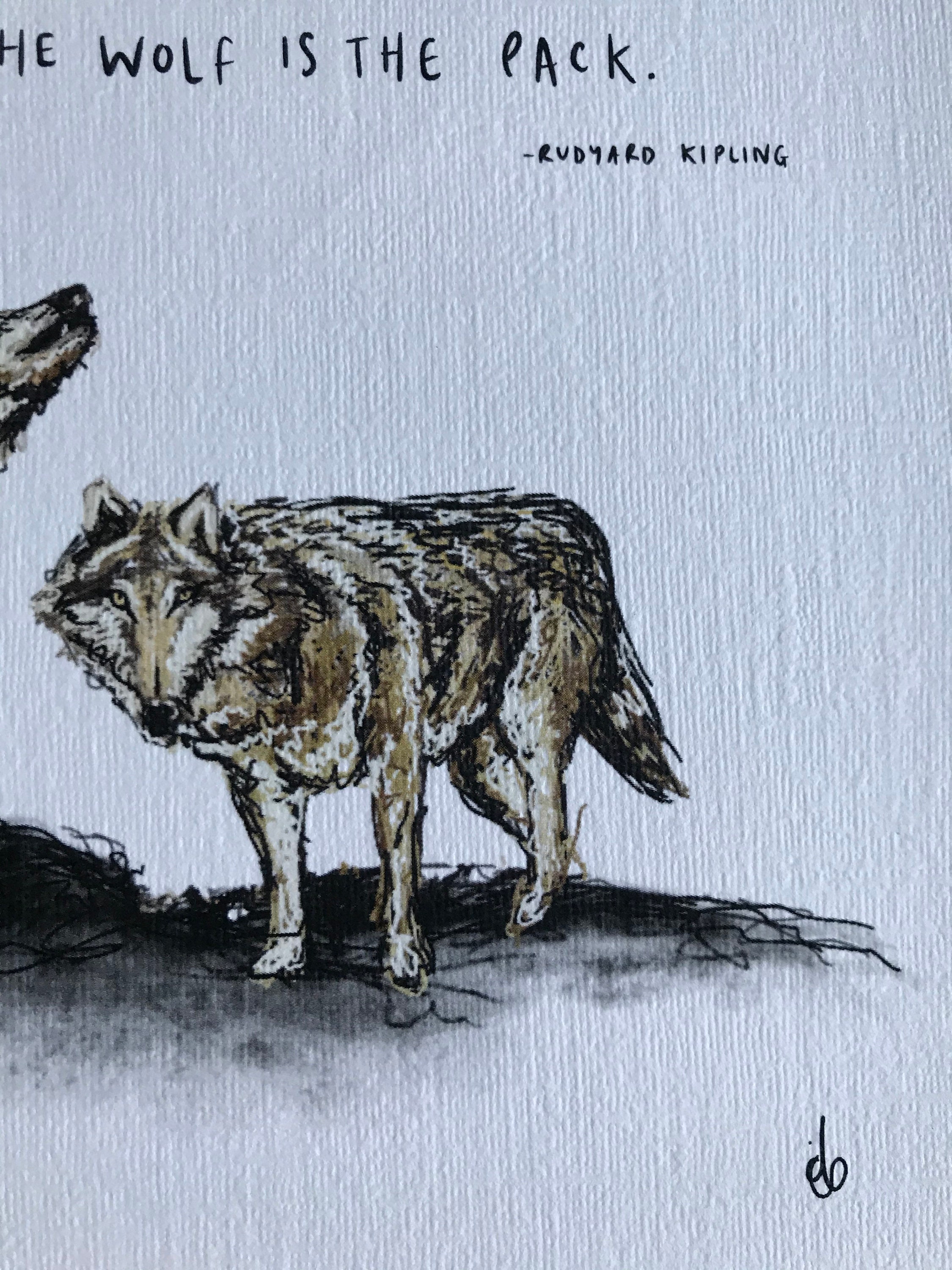 Rudyard Kipling the Law of the Wolves Art Print 