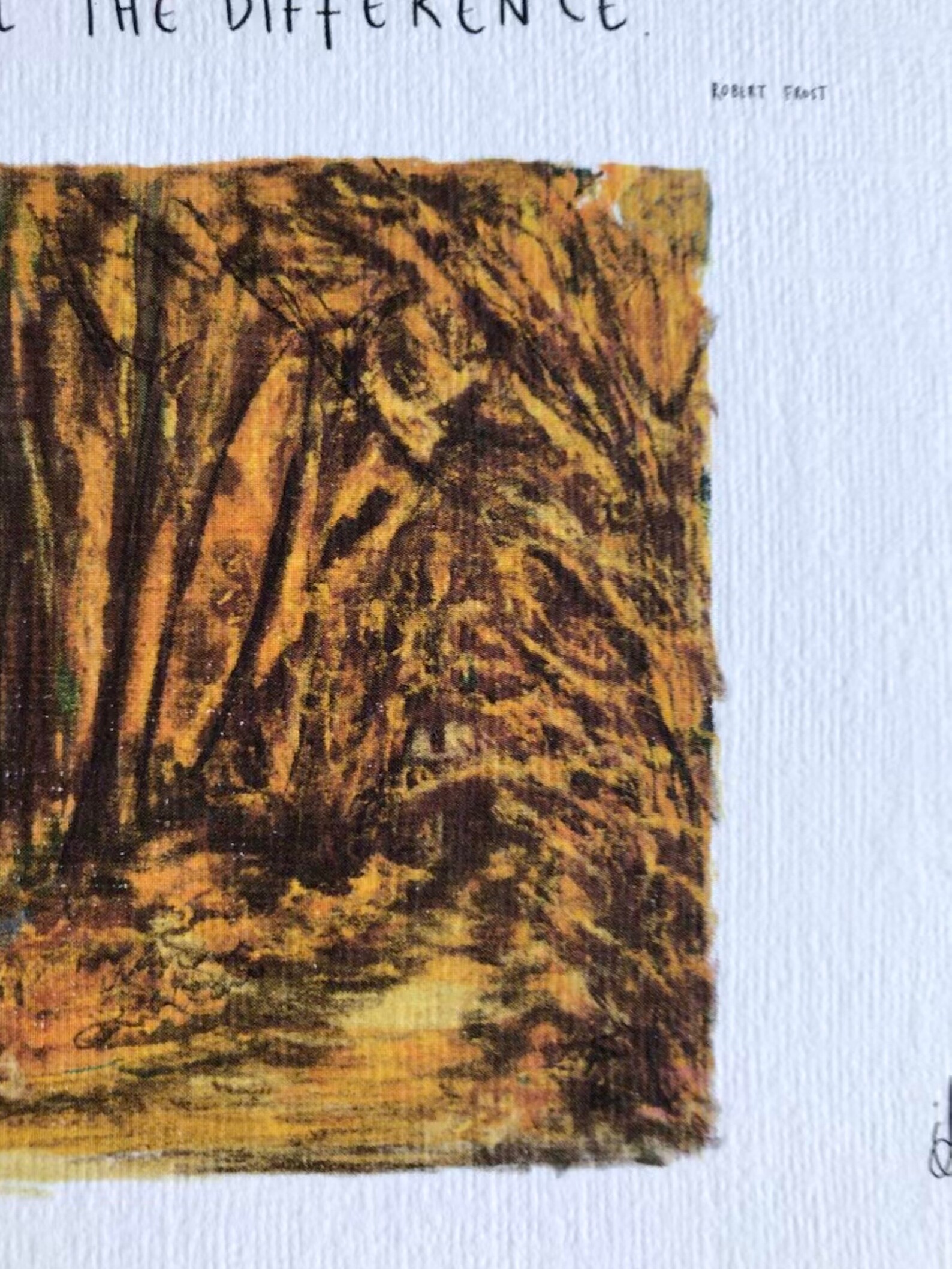 The Road Not Taken by Robert Frost / Art Print Drawing | Etsy