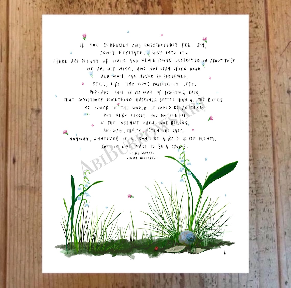 Dont Hesitate by Mary Oliver / Flowers Gift Positive Happy Etsy Ireland Dont Hesitate by Mary Oliver / Flowers Gift Positive Happy Etsy Ireland