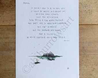 Mary Oliver Quote | Etsy