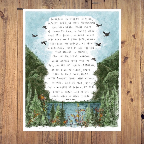 Poster Wild Geese Poem Etsy Poster Wild Geese Poem Etsy