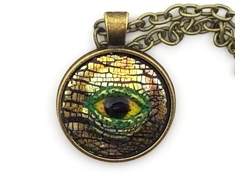 Hand Sculpted OOAK Dragon Eye Pendant