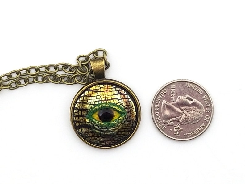 Hand Sculpted OOAK Dragon Eye Pendant