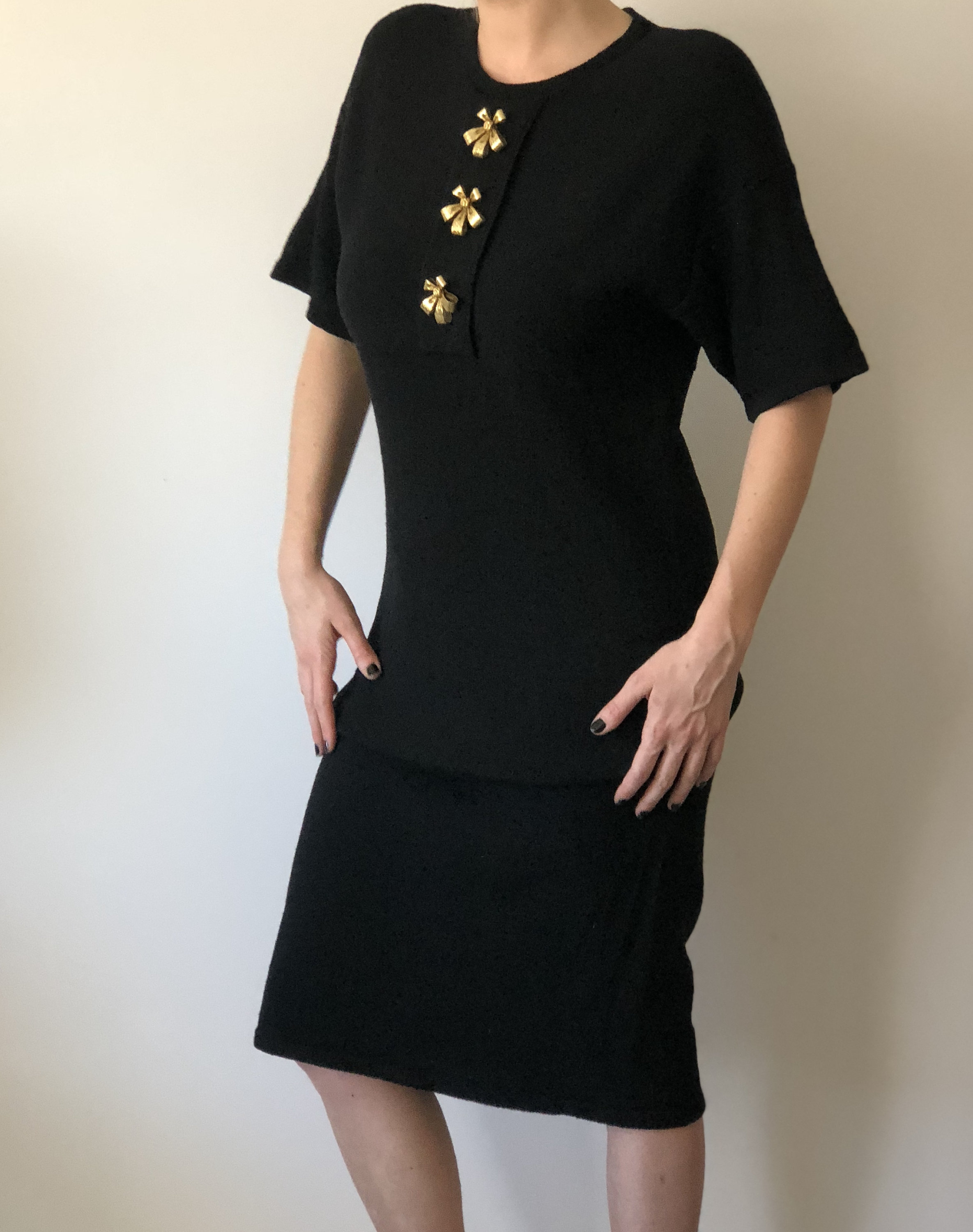 little black sweater dress