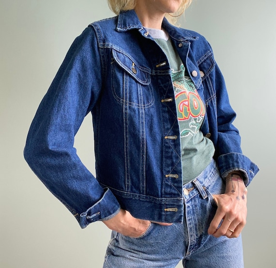 Vintage 1970s Lee Riders, Ms Lee, Denim Jacket, S… - image 3