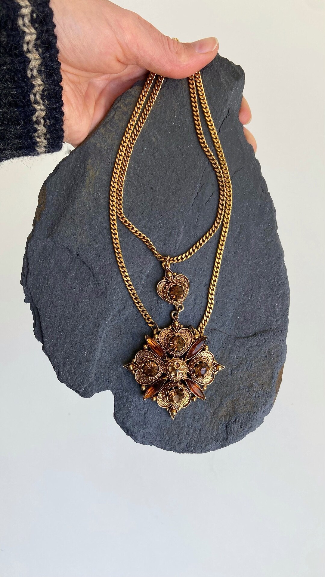 ネックレス・ペンダント Abstract Stone Statement Necklace WHITE HOUSE BLACK MARKET Mixed Stone Statement Necklace NWT