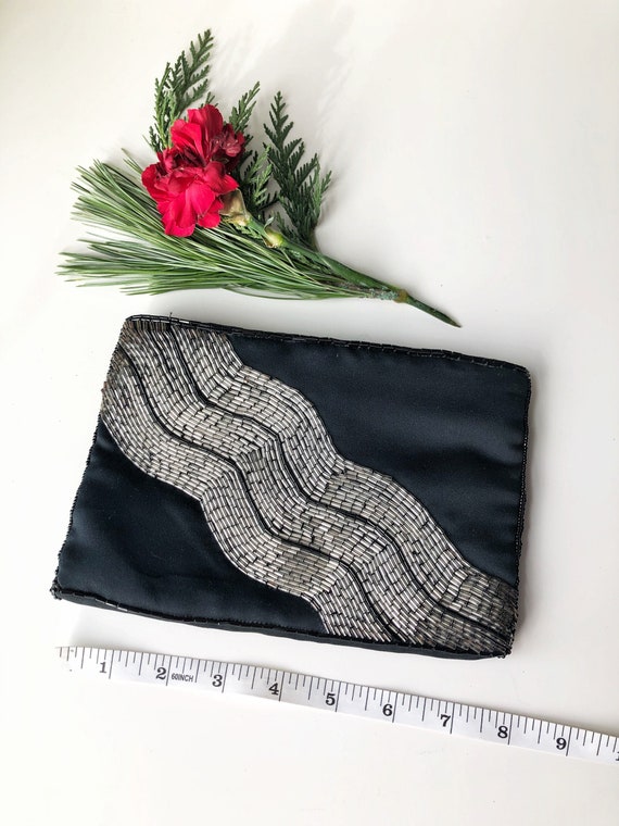70s Beaded Evening Purse Clutch by Clovis Ruffin f