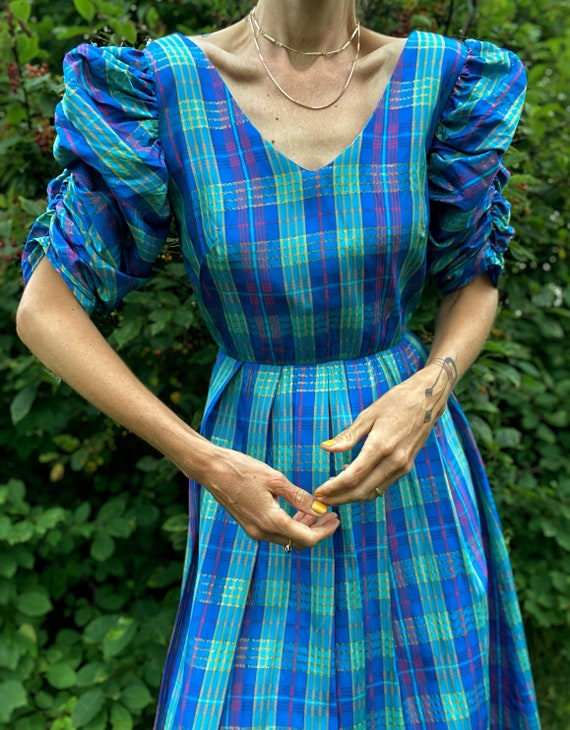 Plaid taffeta dress sales