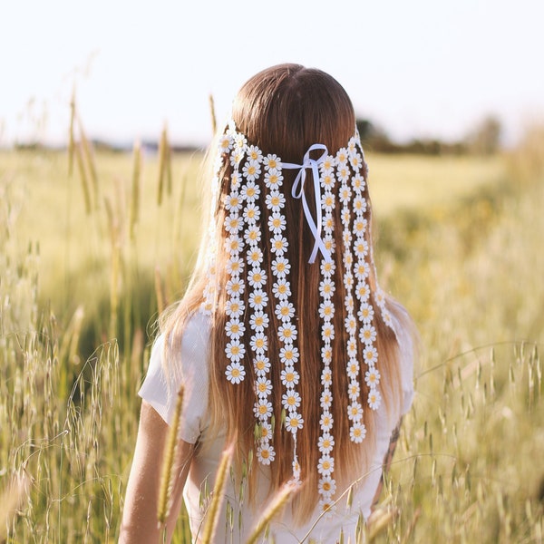 hippie flower headpiece
