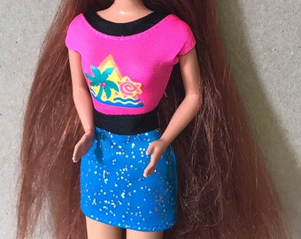 barbie glitter hair 1993