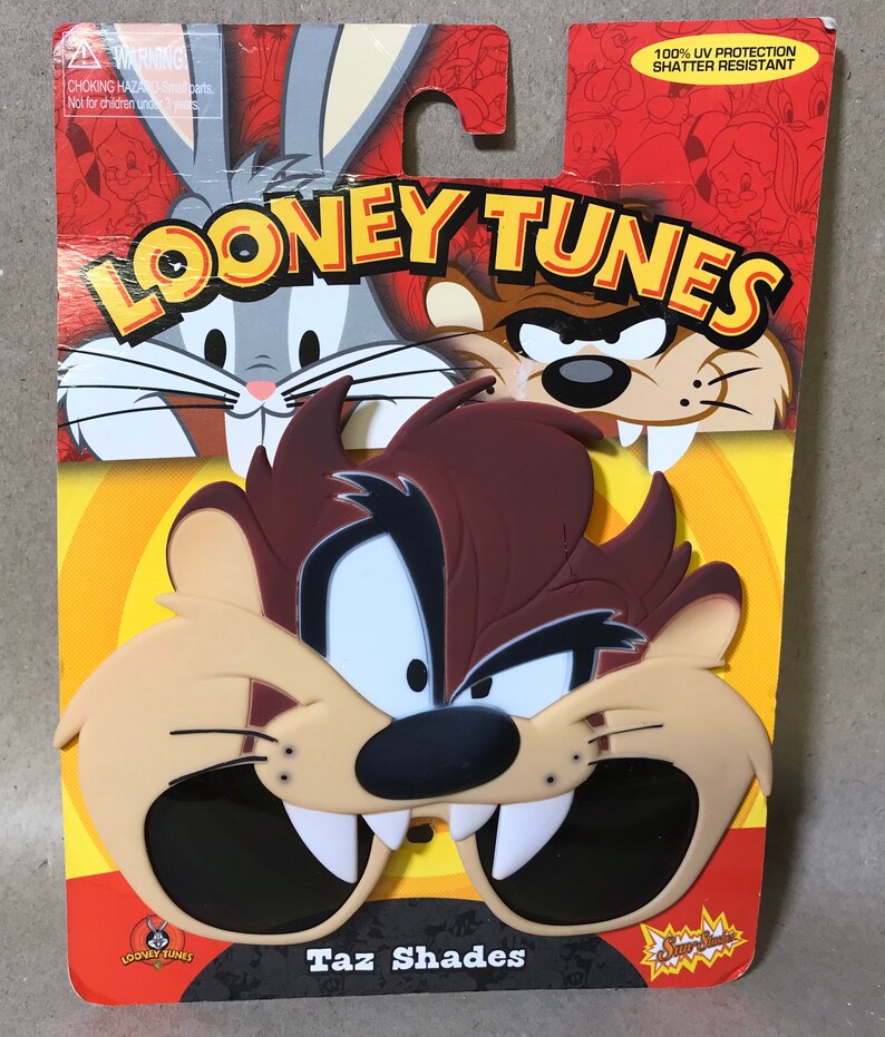 NEW!! Warner Bros Looney Tunes Sun-Staches Taz ShadesSunglasses