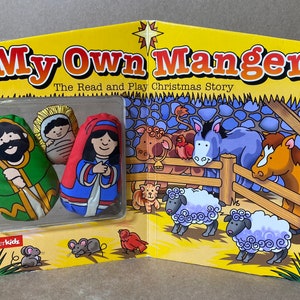 Vintage Zonderkidz My Own Manger Hardcover Nativity Book Set - Rare!!