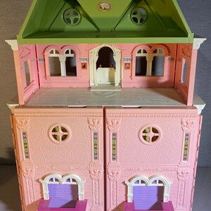 Vintage Fisher Price Loving Family Grand Mansion Victorian Dollhouse & Dolls image 3