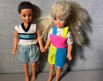 Vintage 1981 Mattel Barbies Little Sister Stacie & Todd Doll Lot