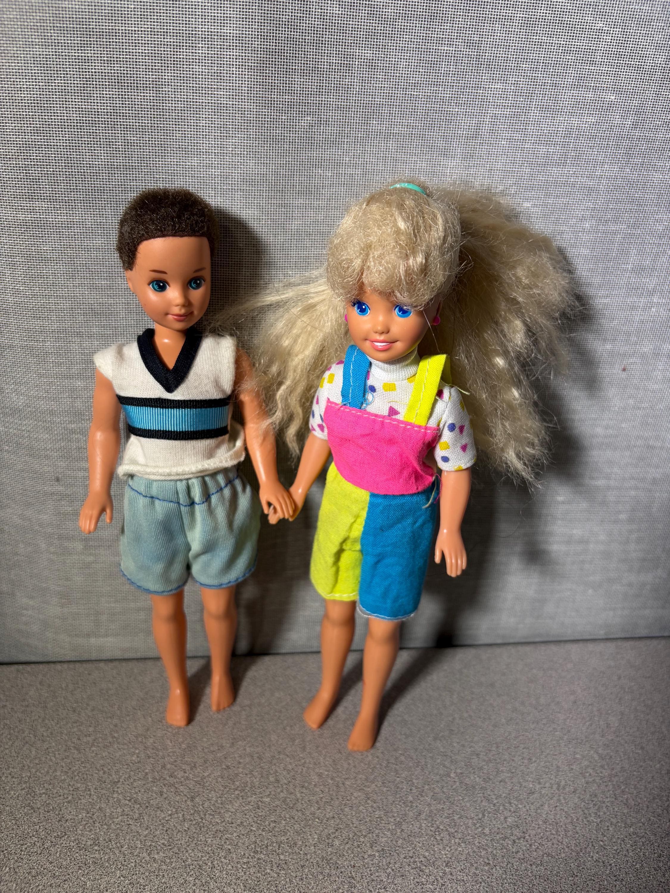 Vintage 1981 Mattel Barbies Little Sister Stacie & Todd Doll Lot