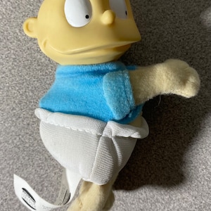 Vintage Burger King Kids Club Rugrats Tommy Pickles 4.5” Grabber Plush