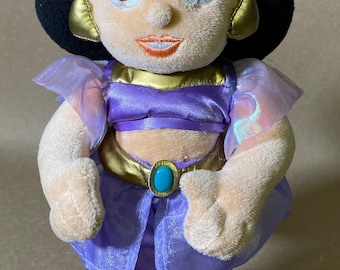 Vintage Disney Parks Aladdin Princess Jasmin 12” Plush - She Has Magnetic Hands!