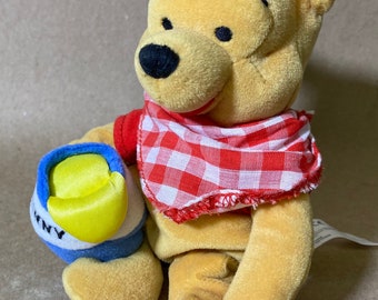 Mini puf de peluche de 20 cm de Winnie The Pooh Picnic de Disney Store
