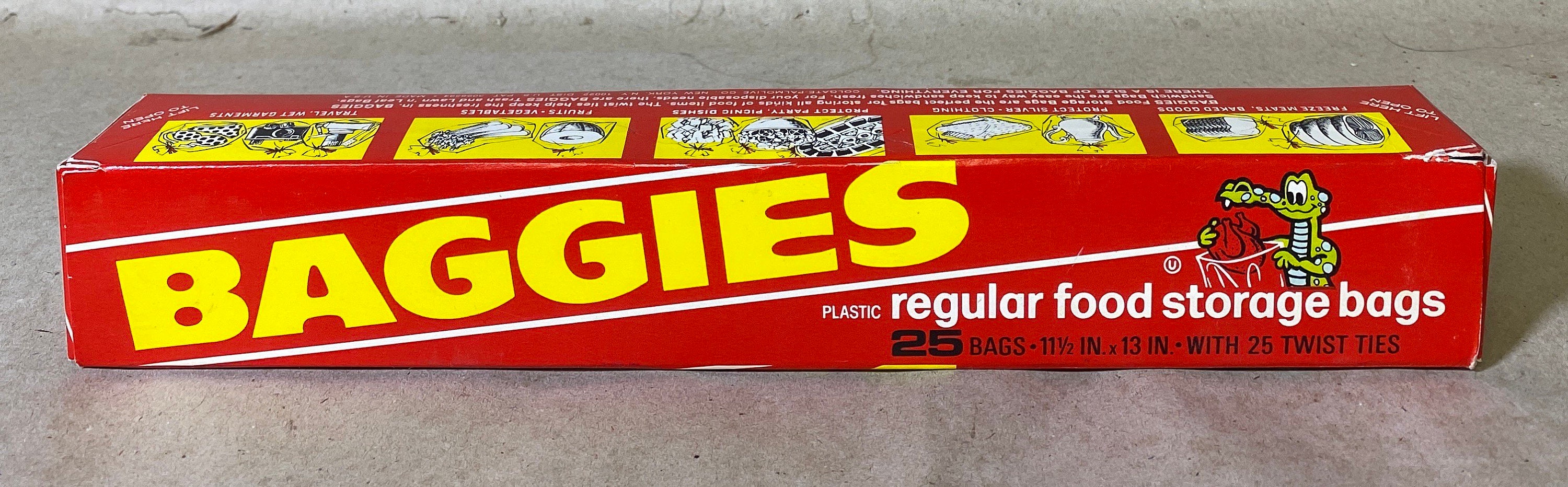 Vintage Hefty Baggies 25 Plastic Food Storage Gallon Bags 11.5x13