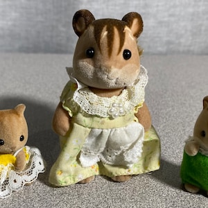 Epoch Sylvanian Families Calico Critters Hazelnut Chipmunk Mom Twin Babies Etsy