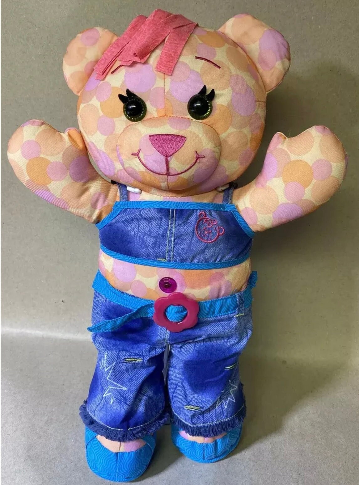 ★COMPAGNO★DOODLE BEAR ROUND KNIT Jakks Pacific Doodle Bear 16.5” Plush - EUC!! - Etsy