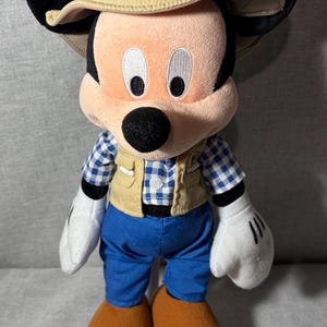 Disney Store Fisherman Mickey Mouse 15” Plush image 1