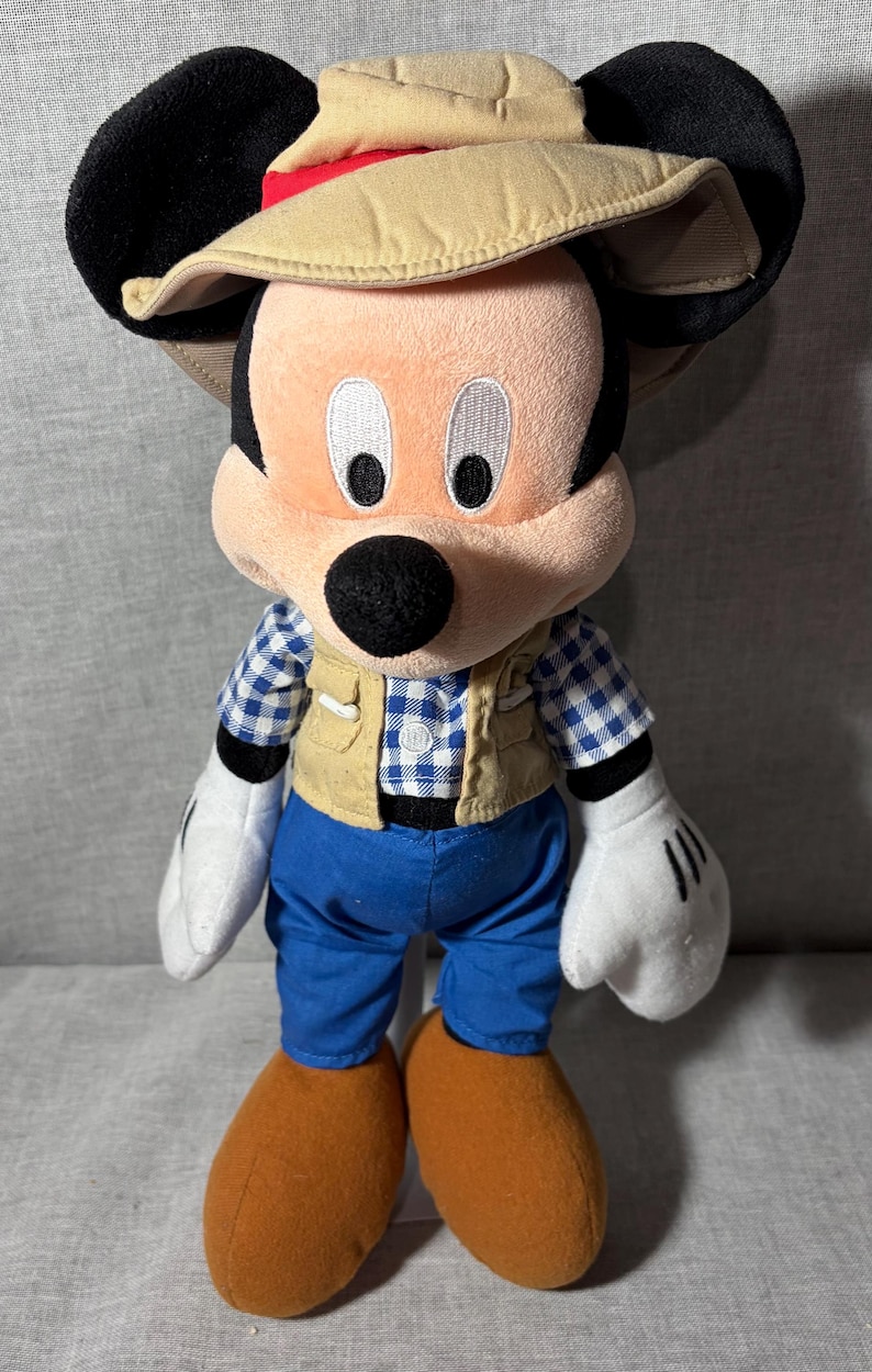 Disney Store Fisherman Mickey Mouse 15” Plush image 1