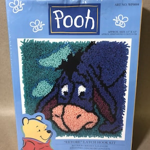 Disney Winnie The Pooh And Piglet Latch Hook Rug Kit 13 x 13 Caron Made  in USA