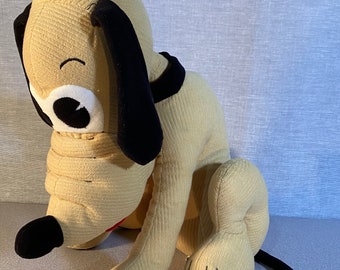 Peluche de pana retro Pluto de 15” exclusivo de Disney Store - ¡EUC!