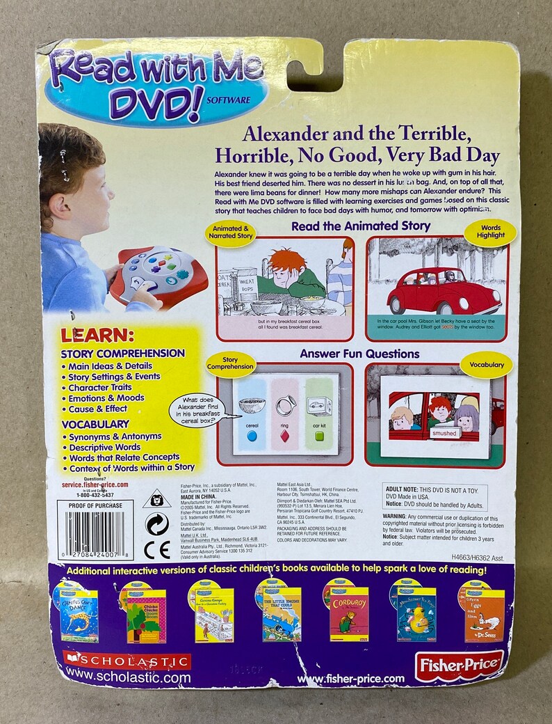 Vintage Fisher Price Read With Me DVD & Extra Story Etsy