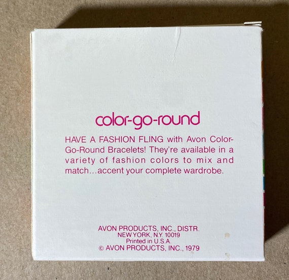 Vintage 1979 Avon Color Go Round Bangle Bracelet … - image 5