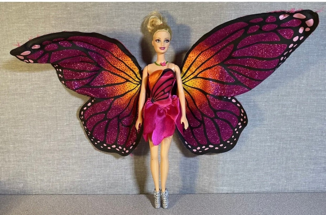 Mattel Barbie Mariposa & the Fairy Princess Doll Wings Work - Etsy